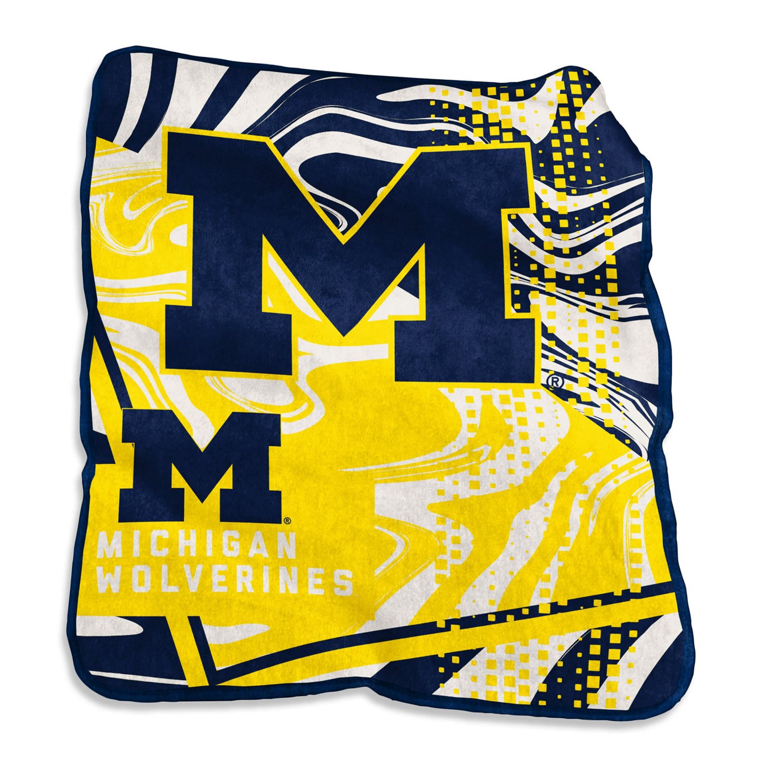 Michigan Wolverines 50" x 60" Swirl Raschel Throw Blanket                                                                        - view number 1